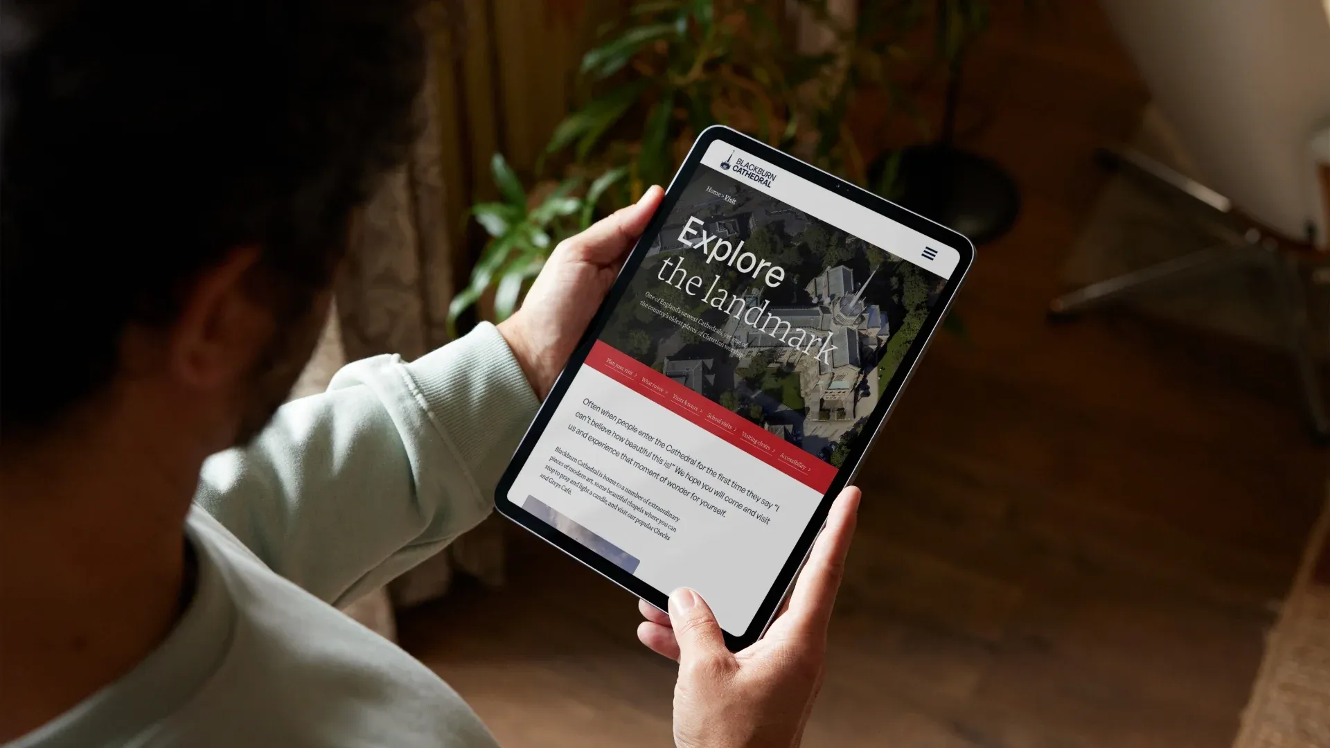 An explore page on the new website