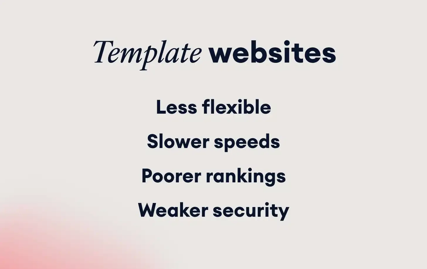 Template website attributes