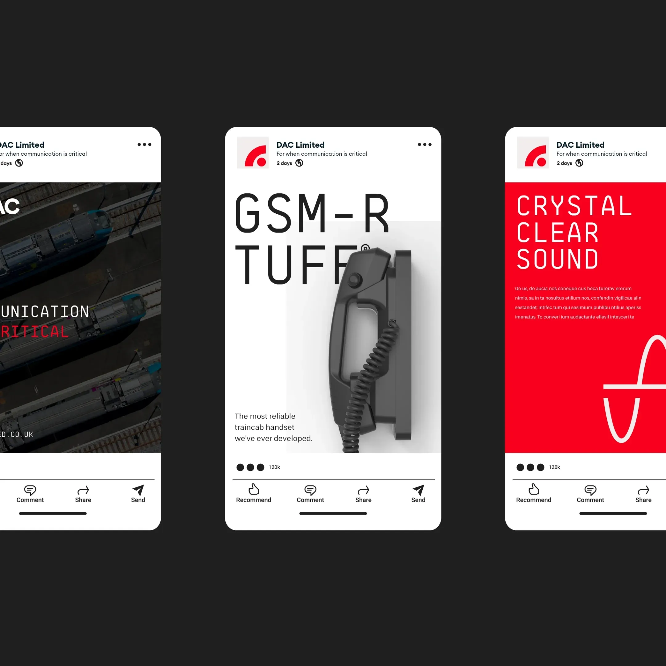 DAC social media graphics