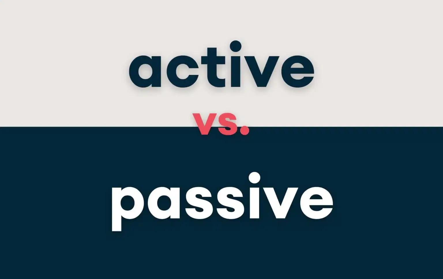 Active vs Passive TOV guideline graphic