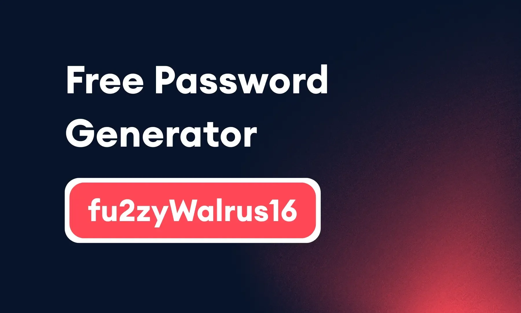 Free Password Generator blog graphic