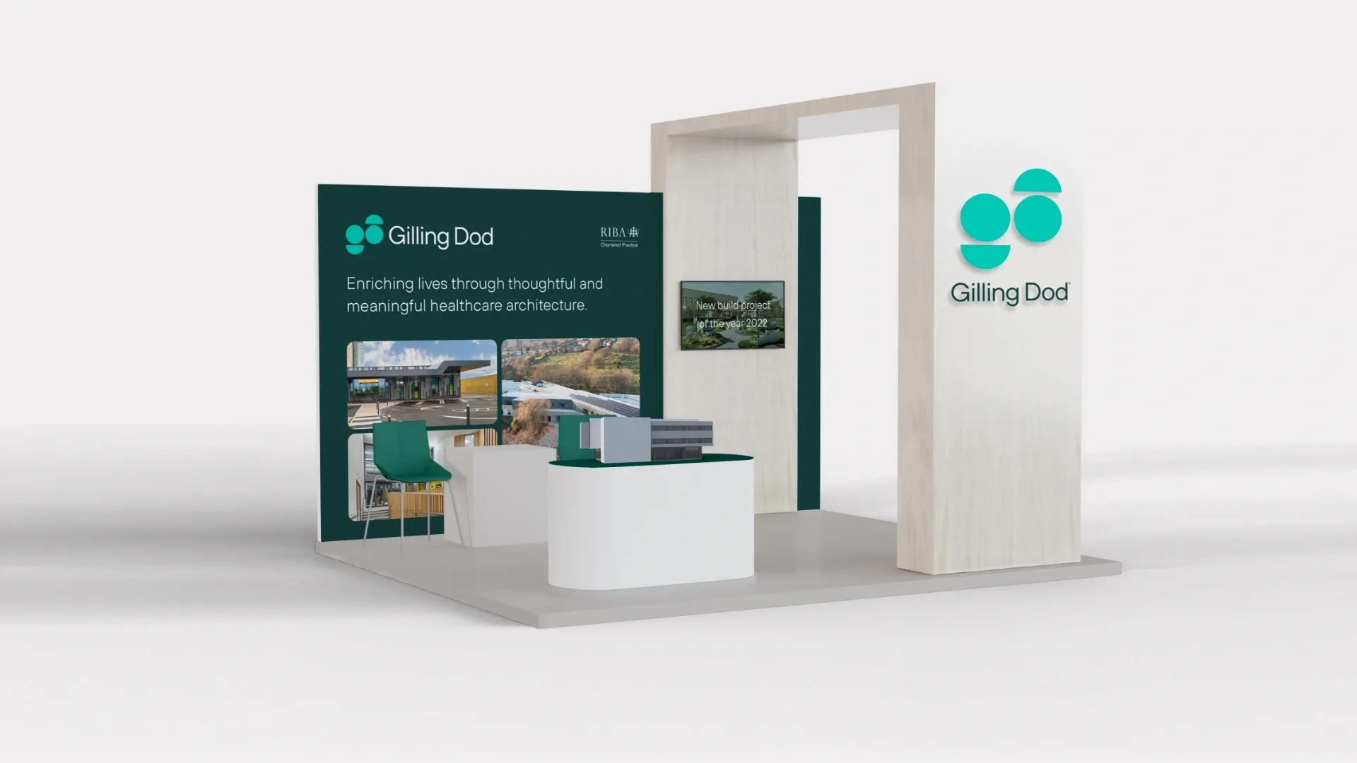 A concept design for a Gilling Dod exhibition stand