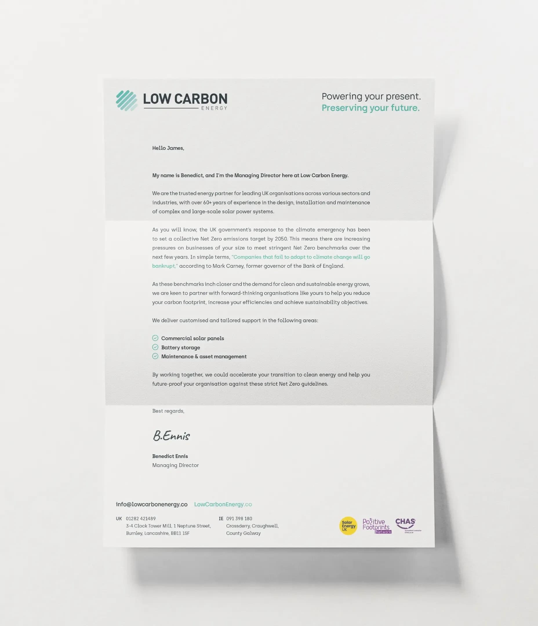 A new prospect letter