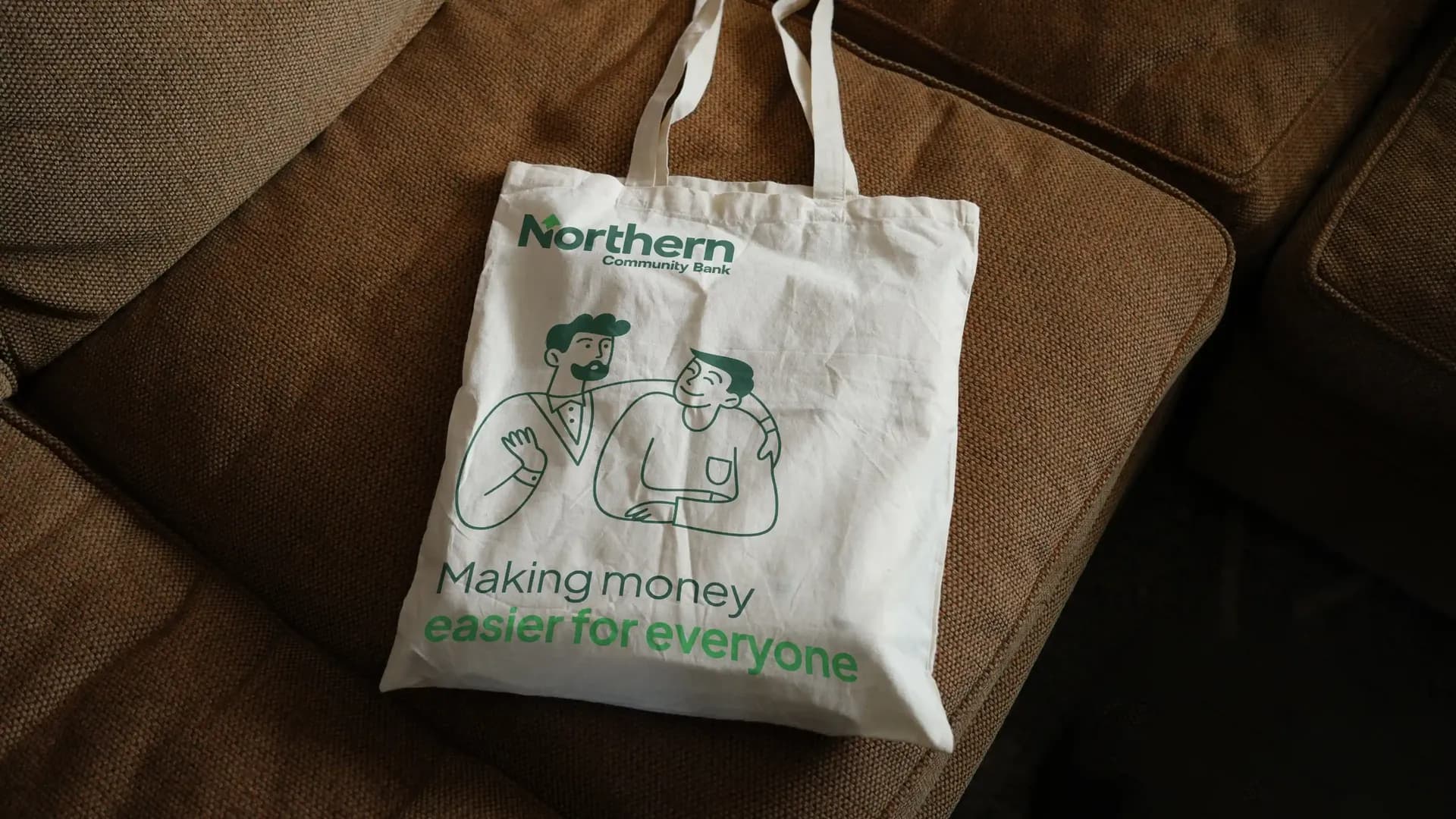 Northern Community Bank tote bag