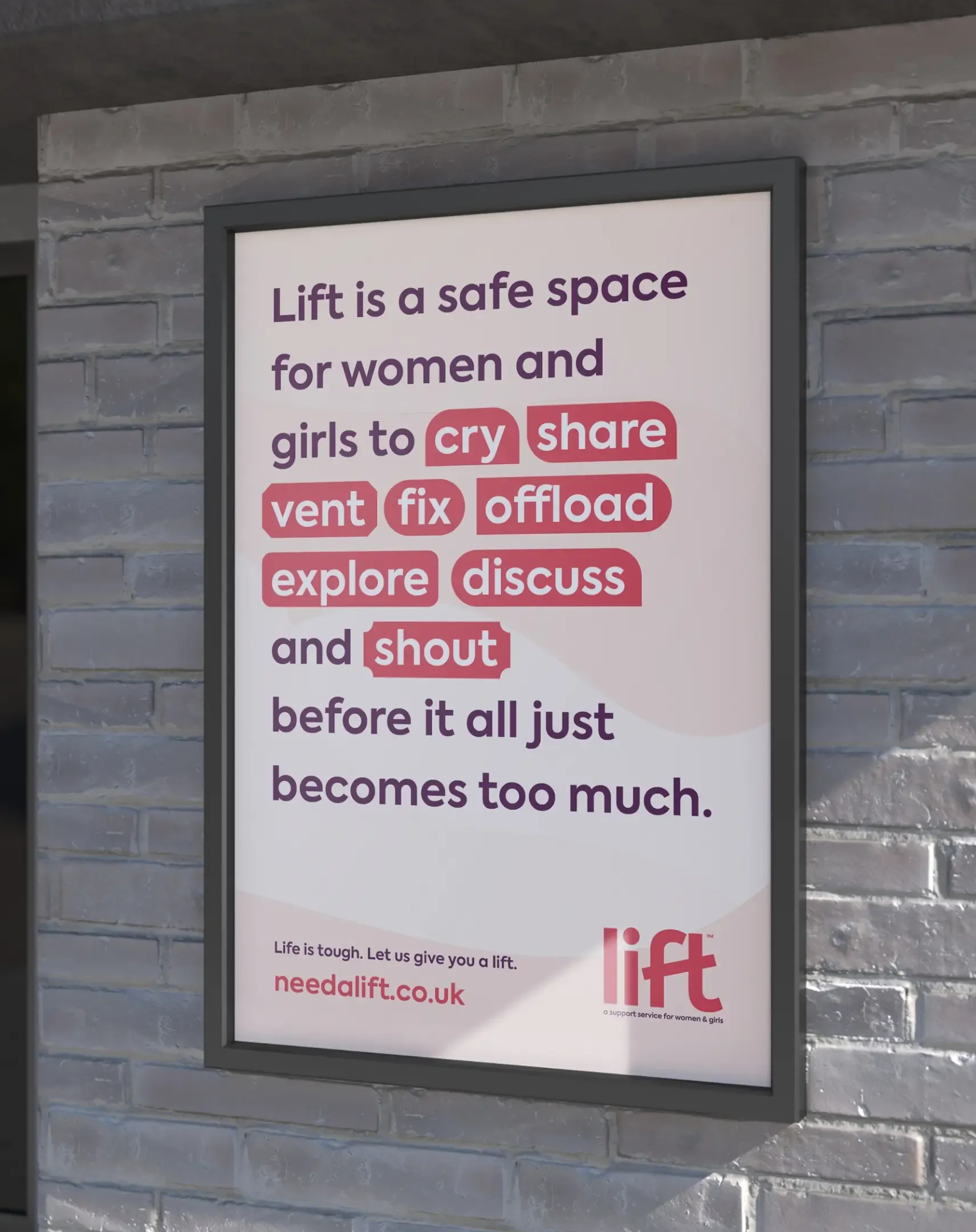 A poster for some pro bono work for a charity