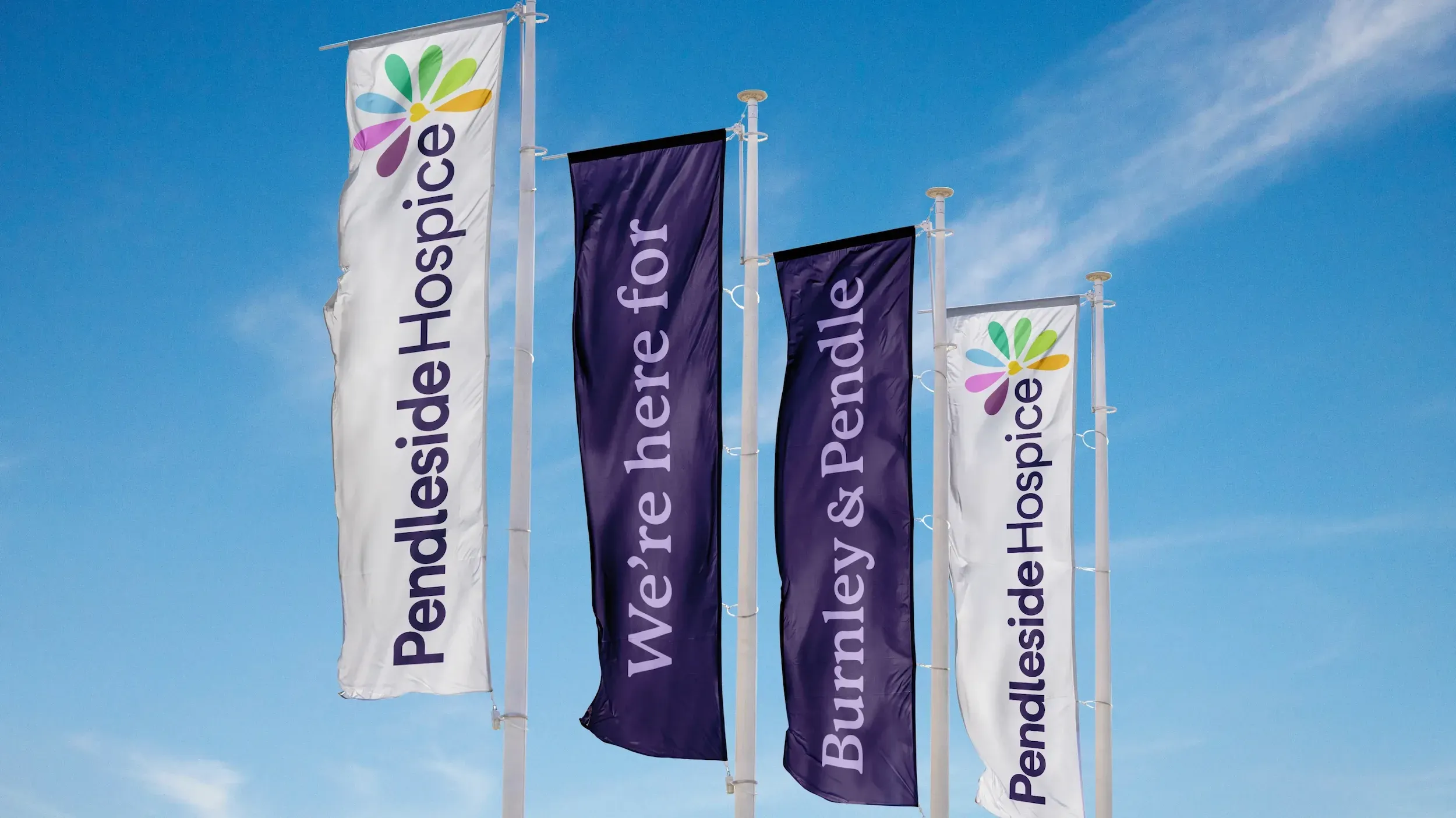 Large pendleside flags