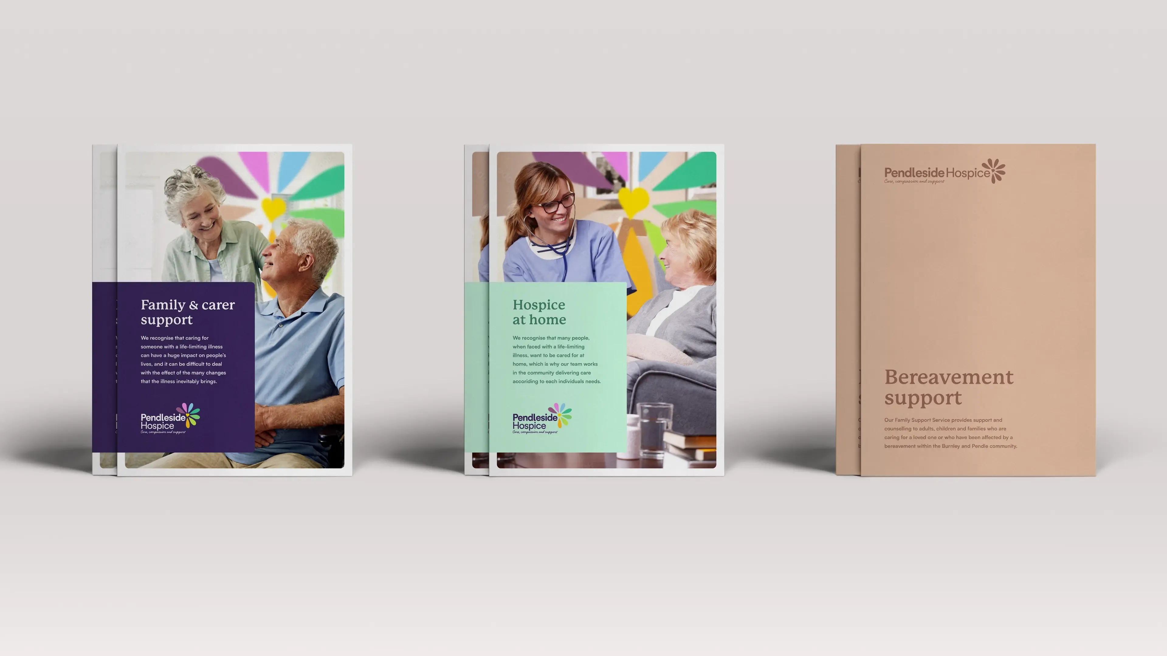 Mockups of some pendleside brochures