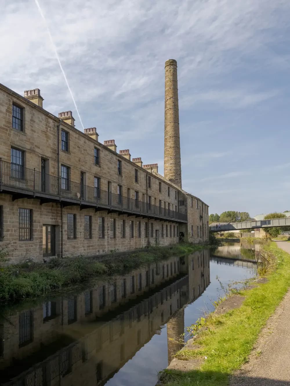 An image of the studio from the canal