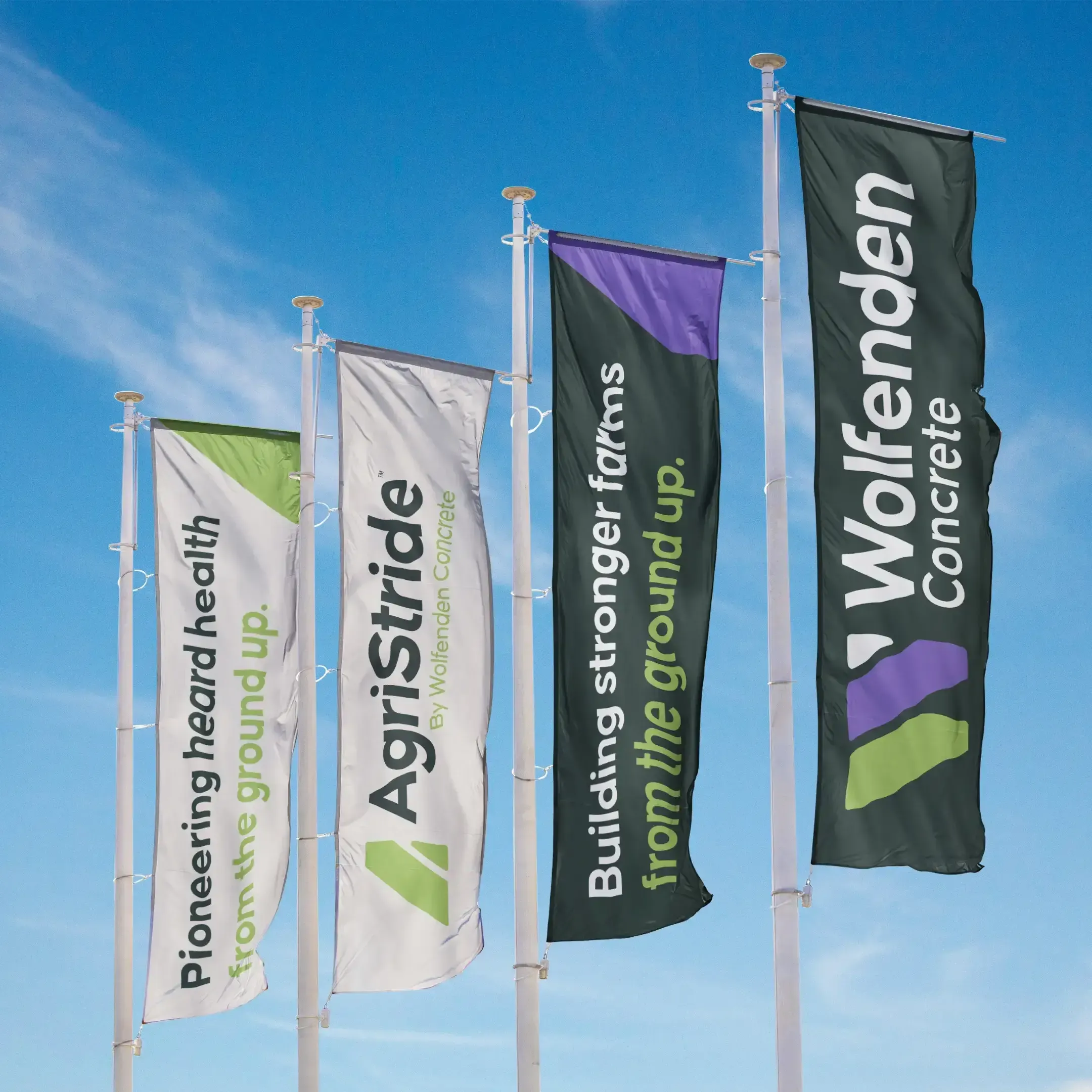 AgriStride and Wolfenden flags