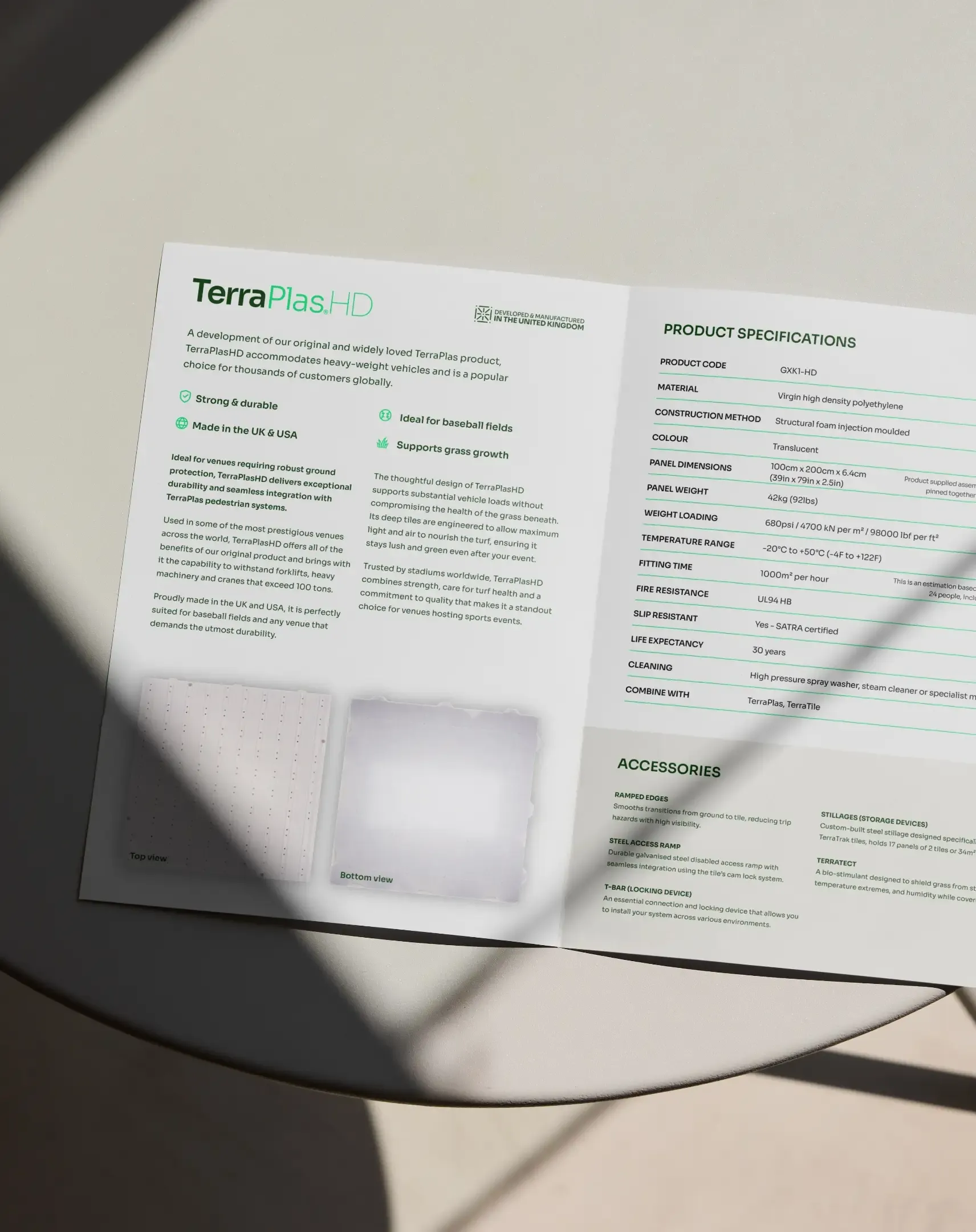 Terraplas spec brochure