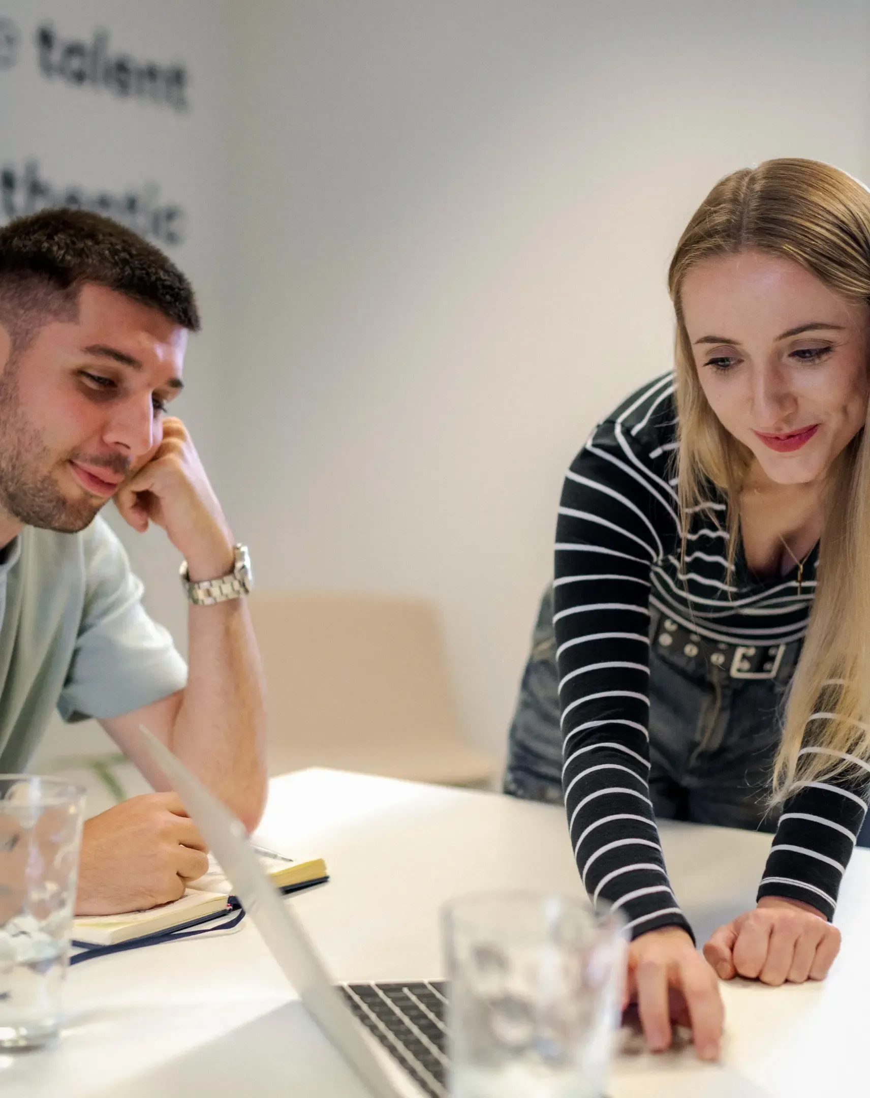 Izzy and Joe working together