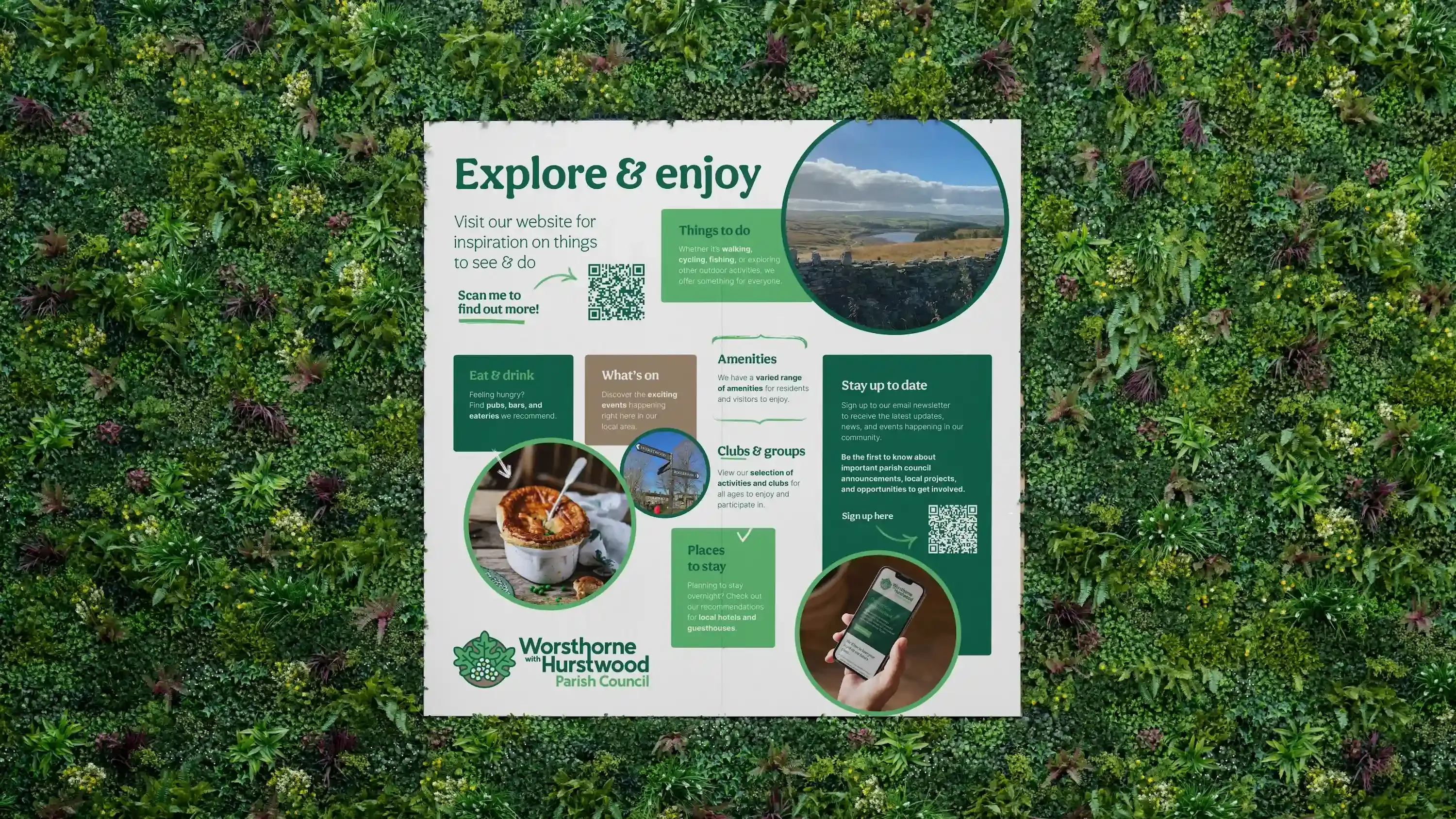 Events board for Worsthorne with Hurstwood