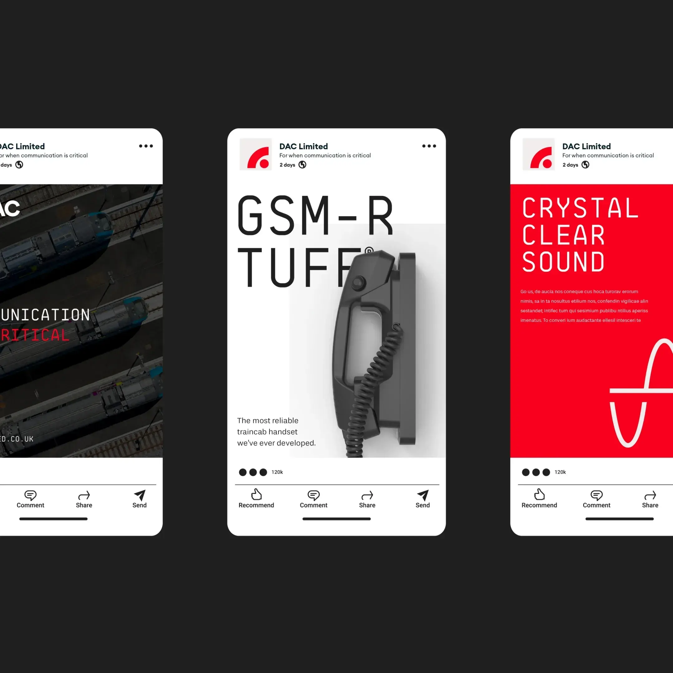 DAC social media graphics