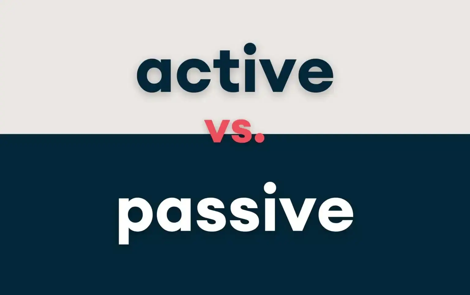 Active vs Passive TOV guideline graphic