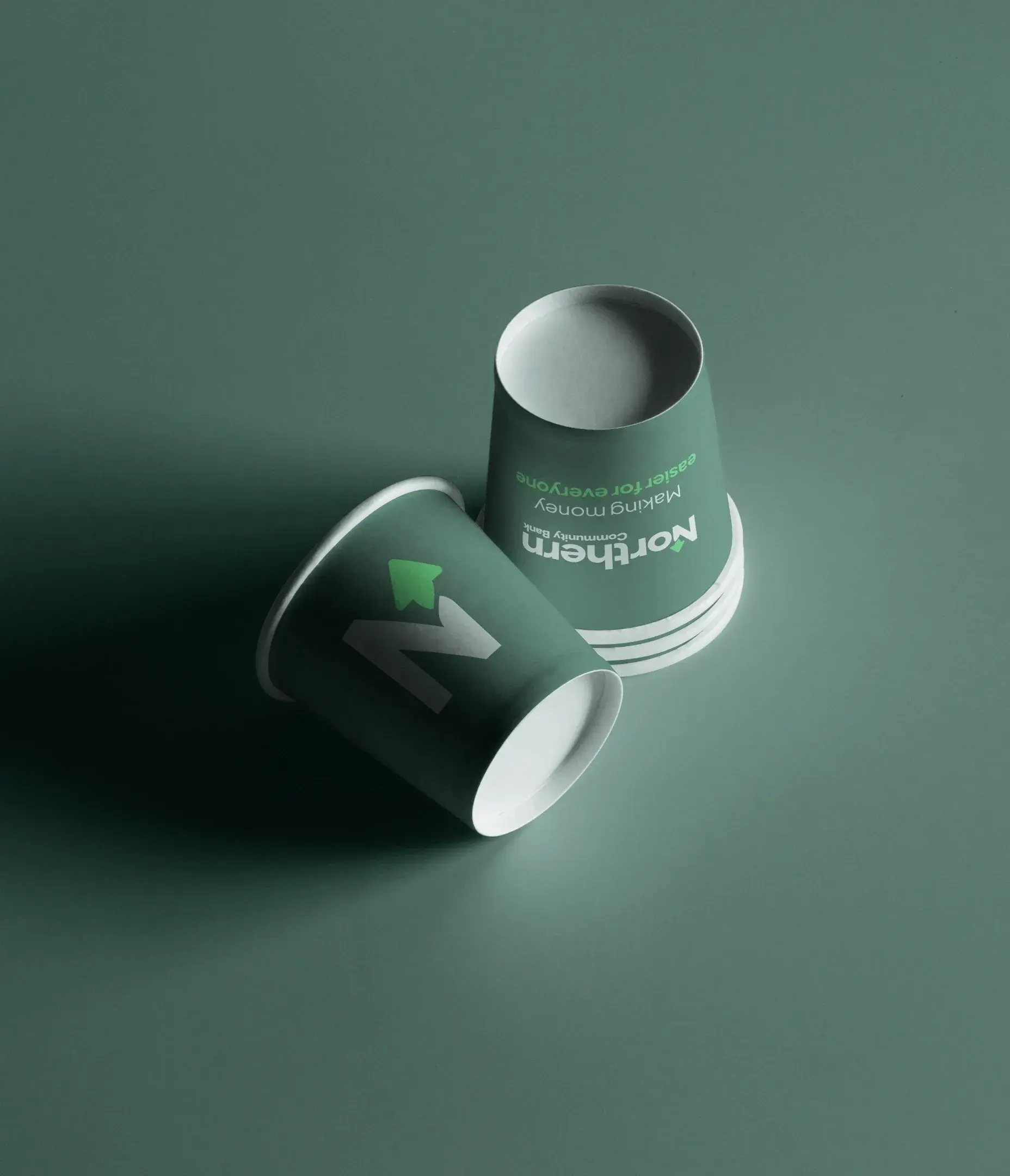 Northern Community Bank coffee cups