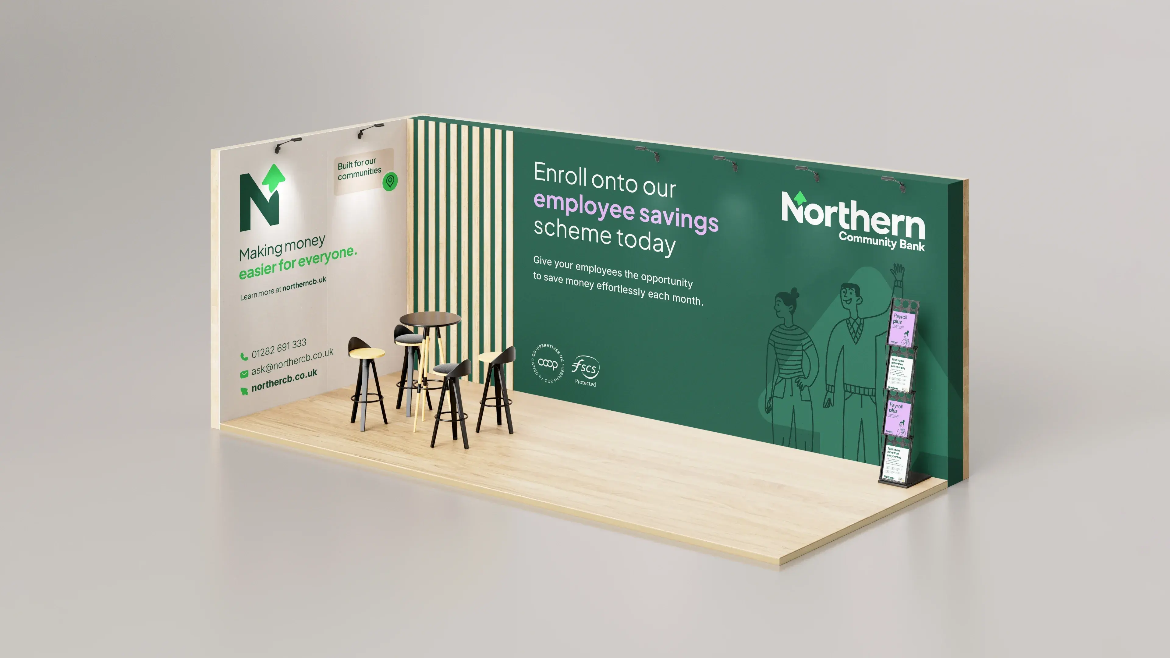 Northern Community Bank exhibition stand