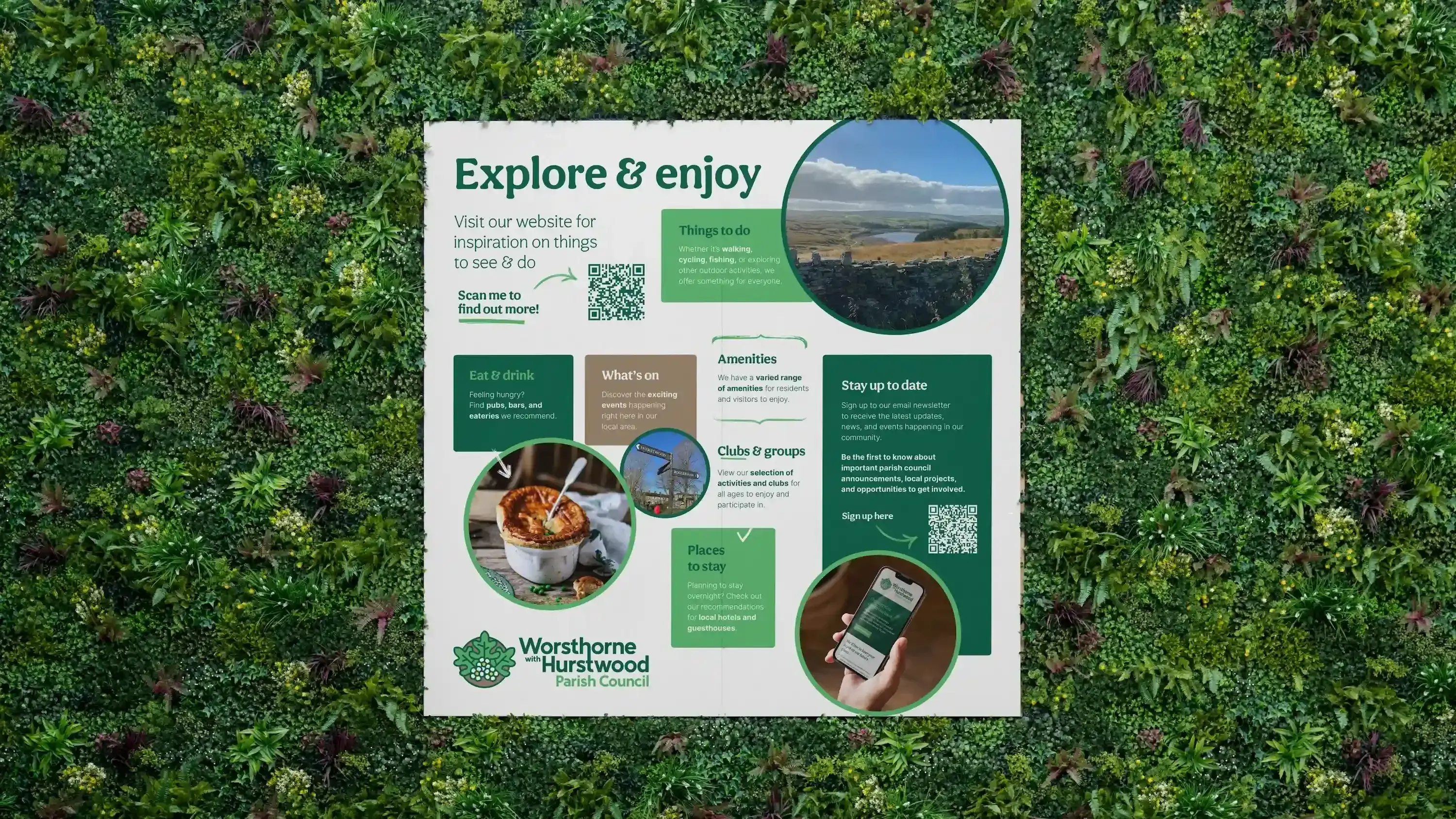Events board for Worsthorne with Hurstwood