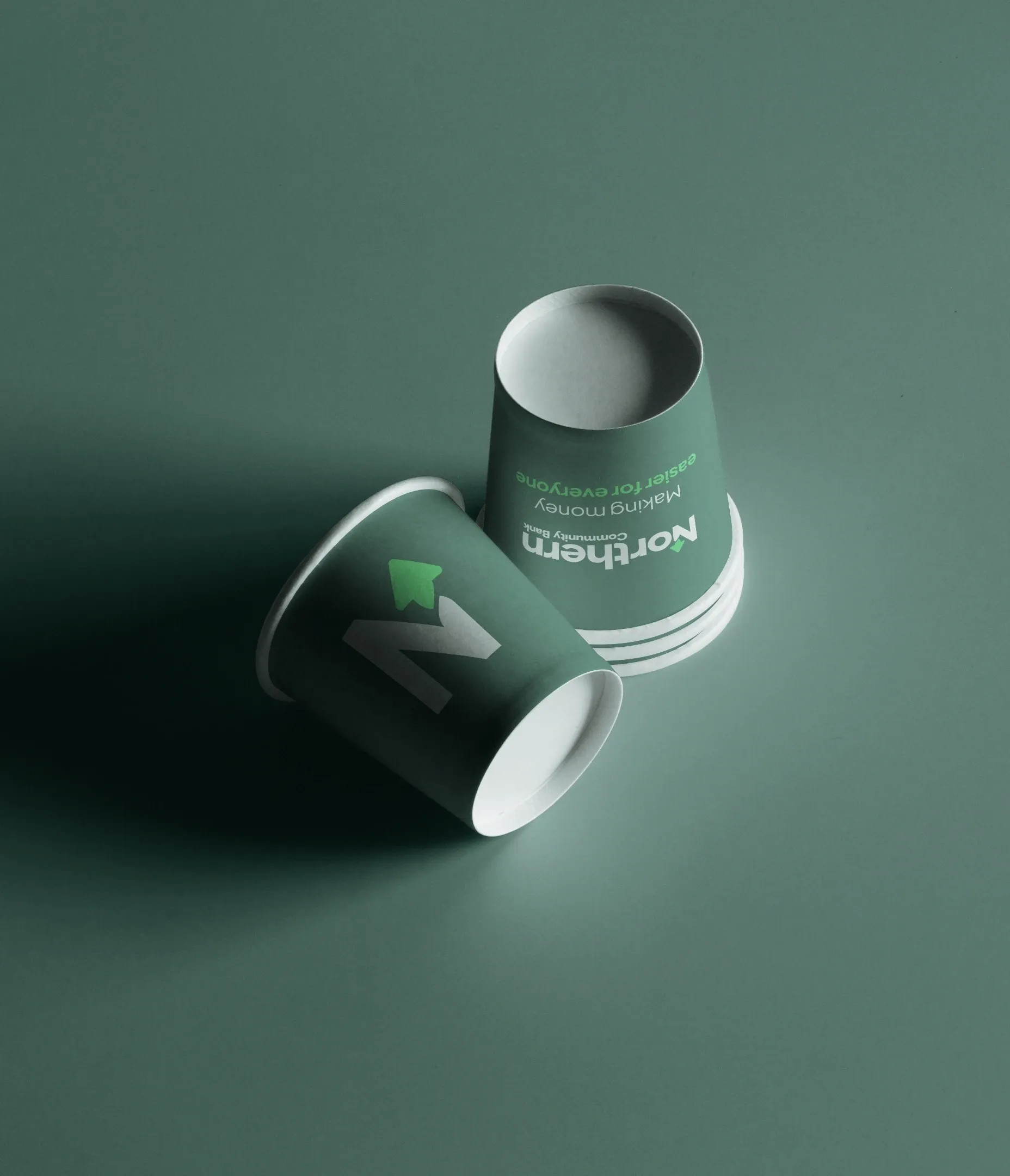 Northern Community Bank coffee cups