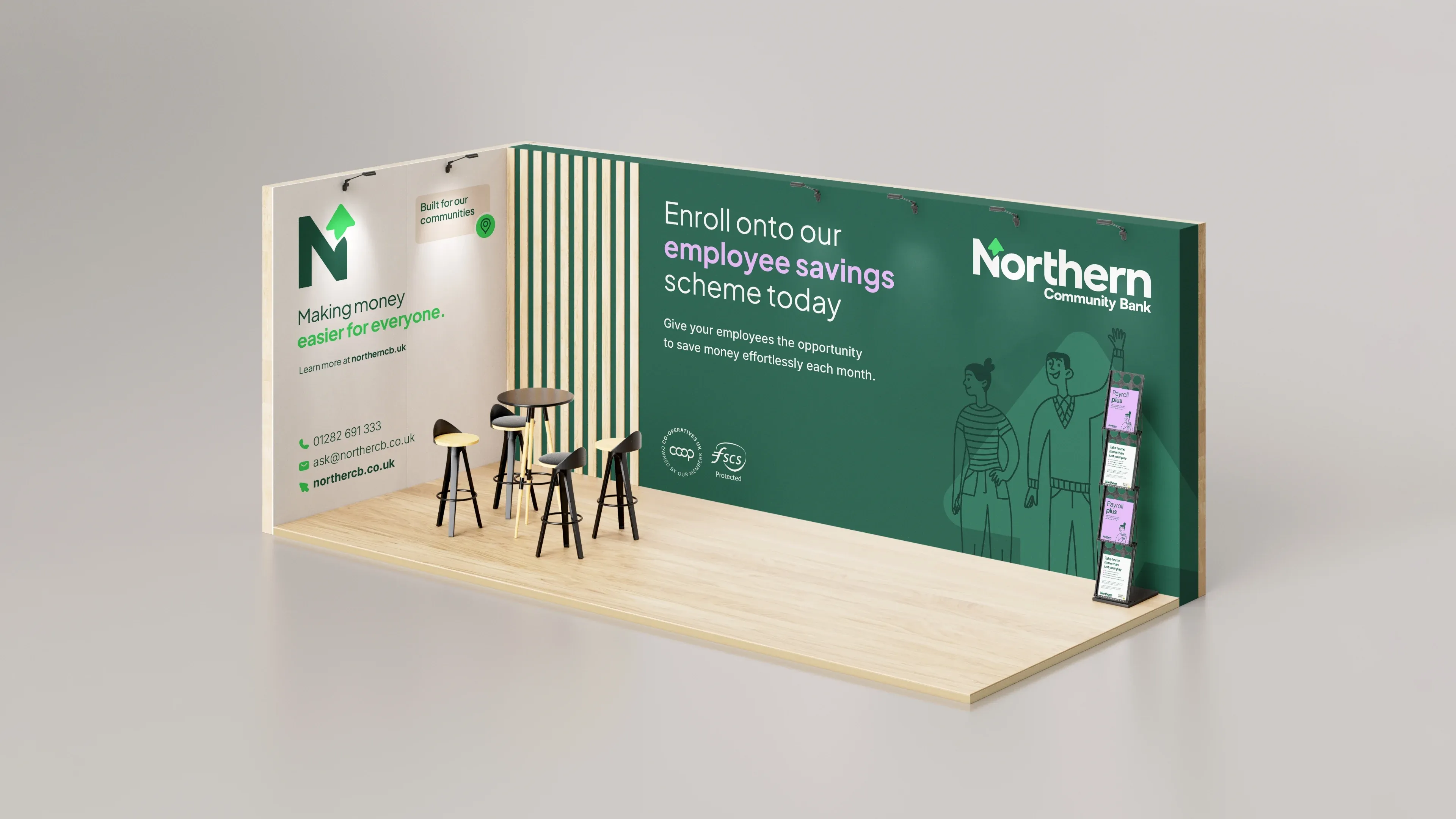 Northern Community Bank exhibition stand