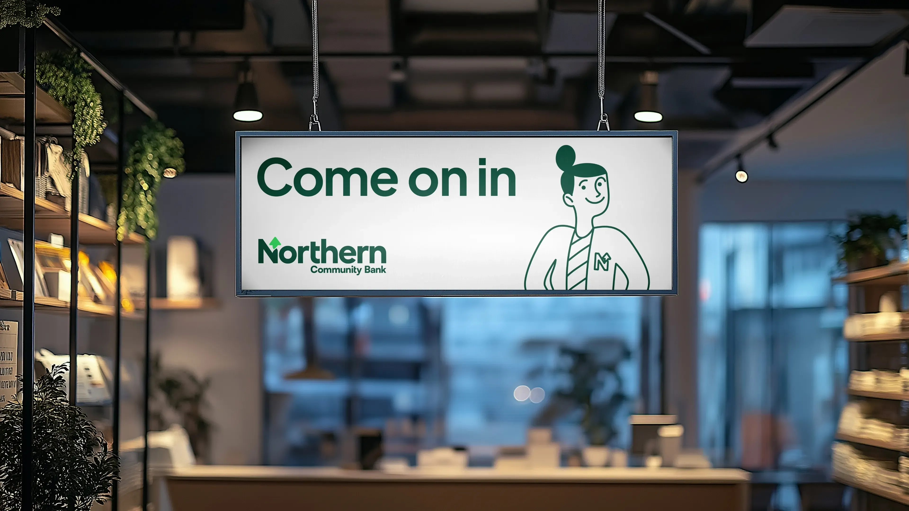 Northern Community Bank internal sign