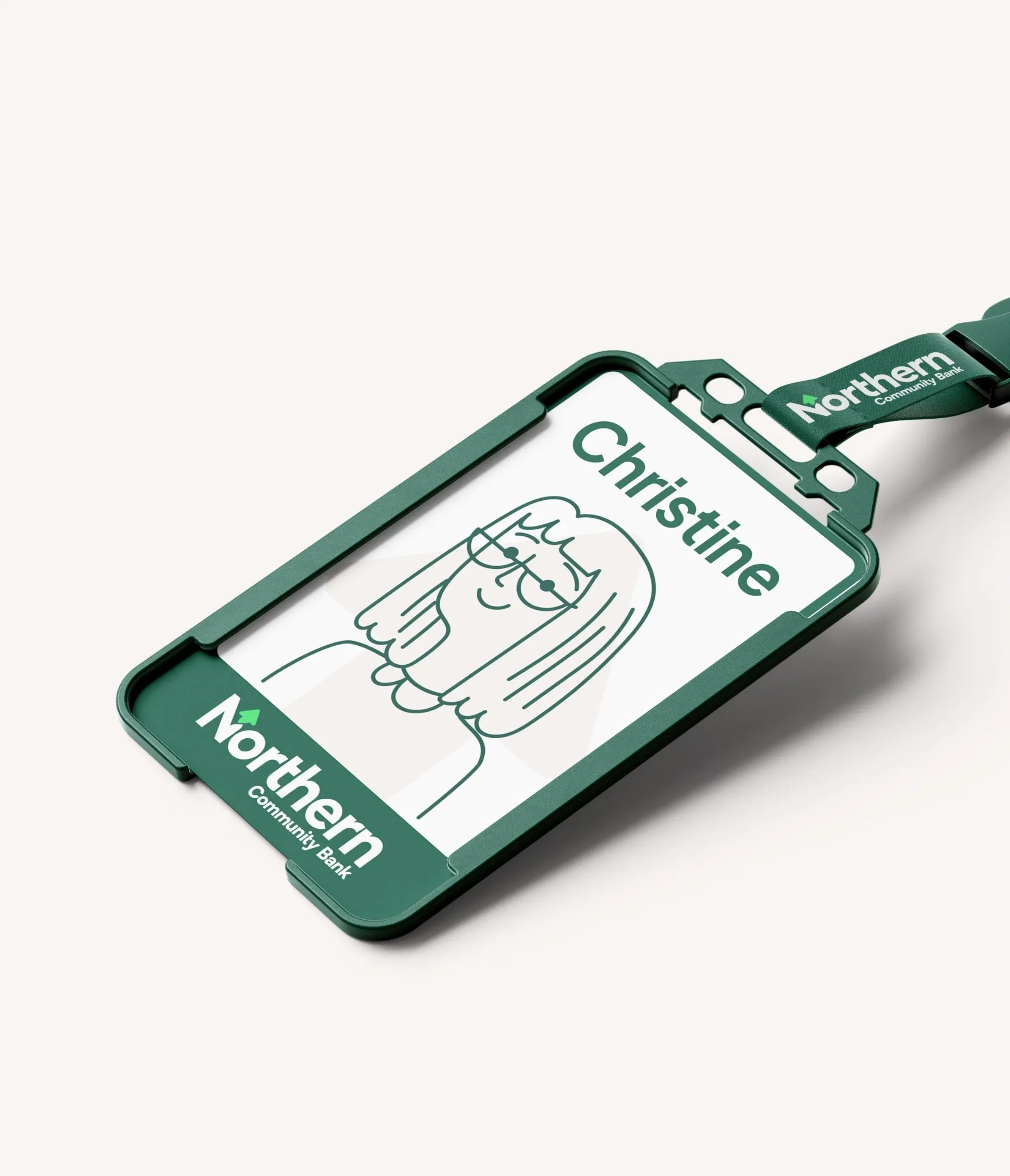 Lanyard design for Northern Community Bank