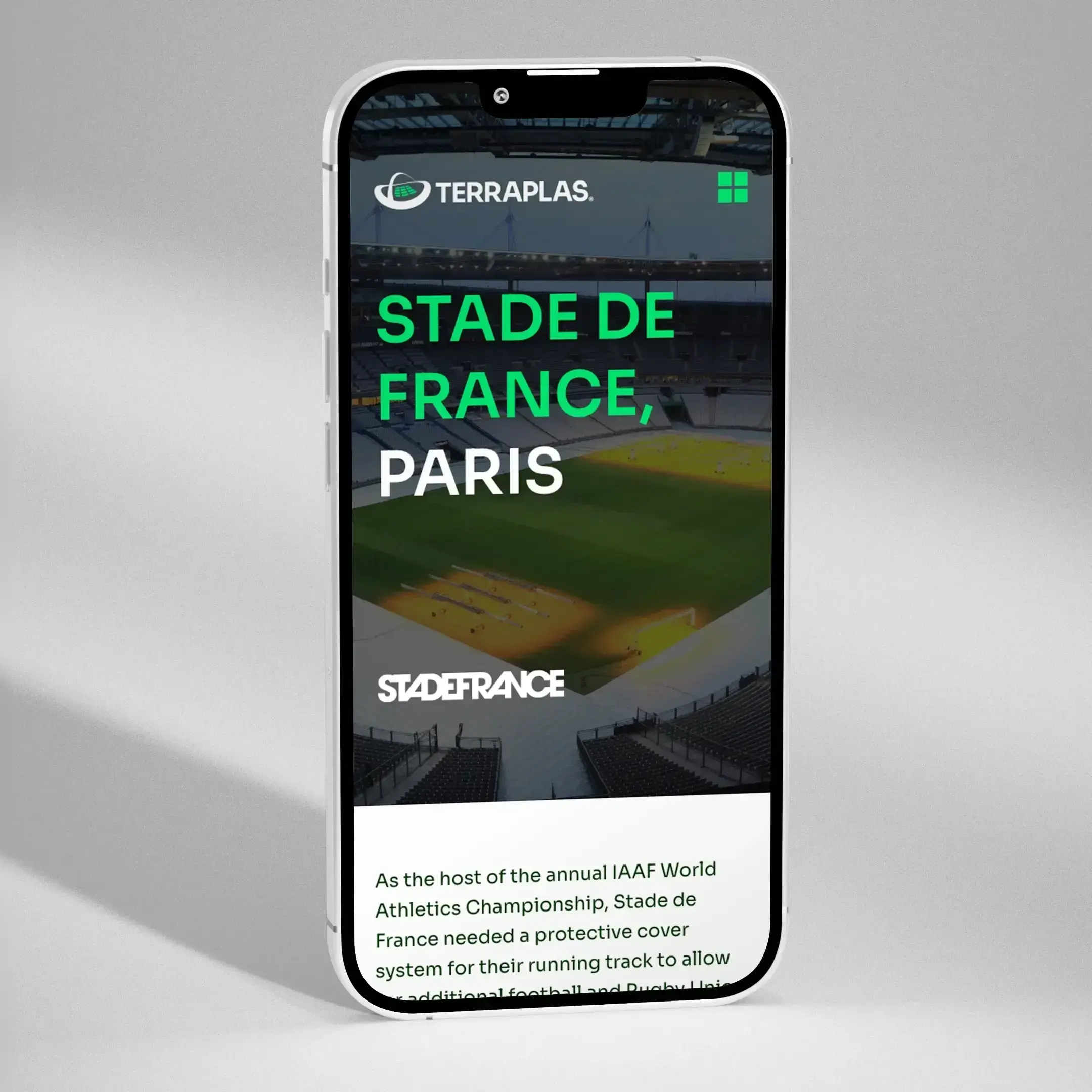 Terraplas case study on their website