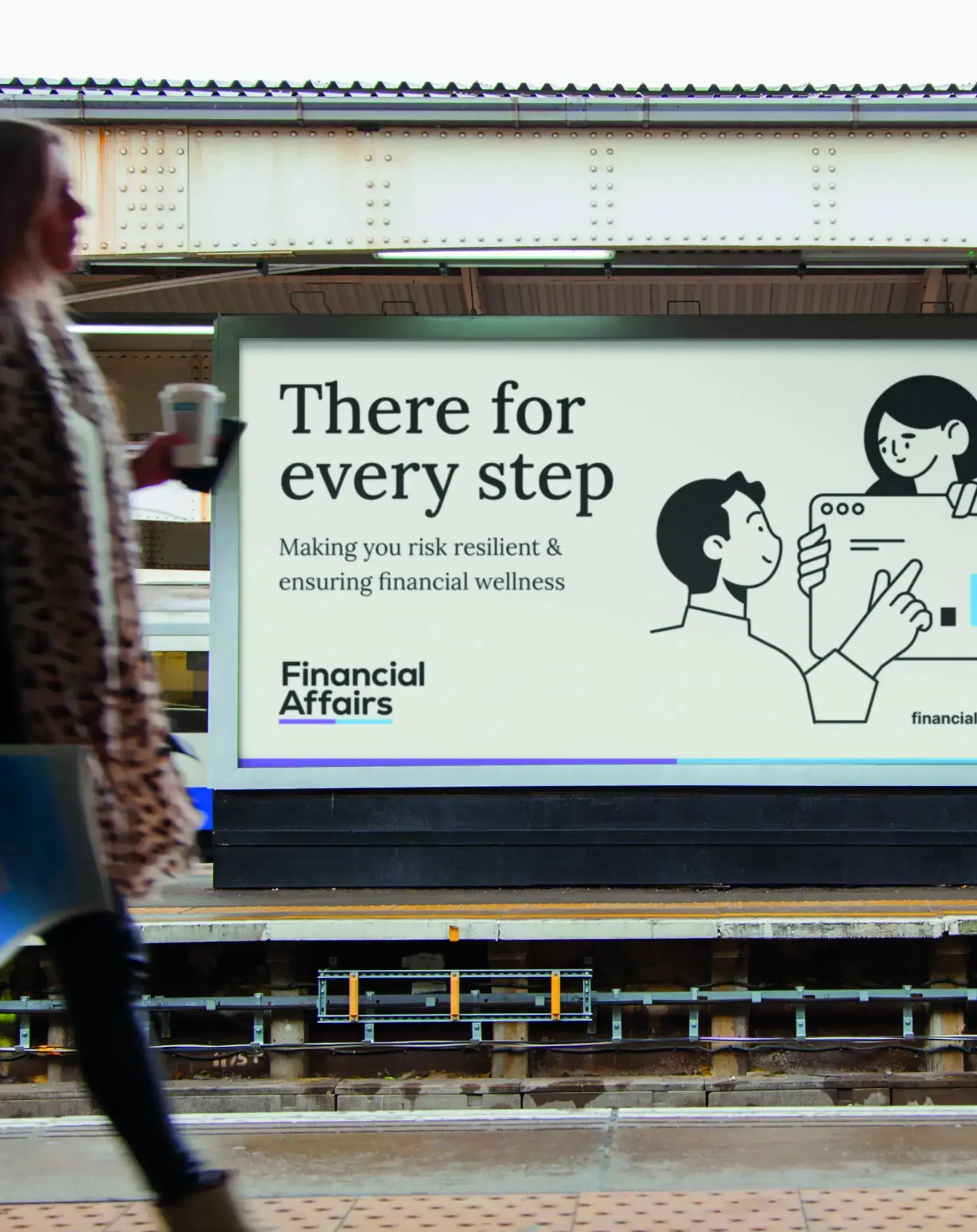 Financial Affairs billboard showing the new brand