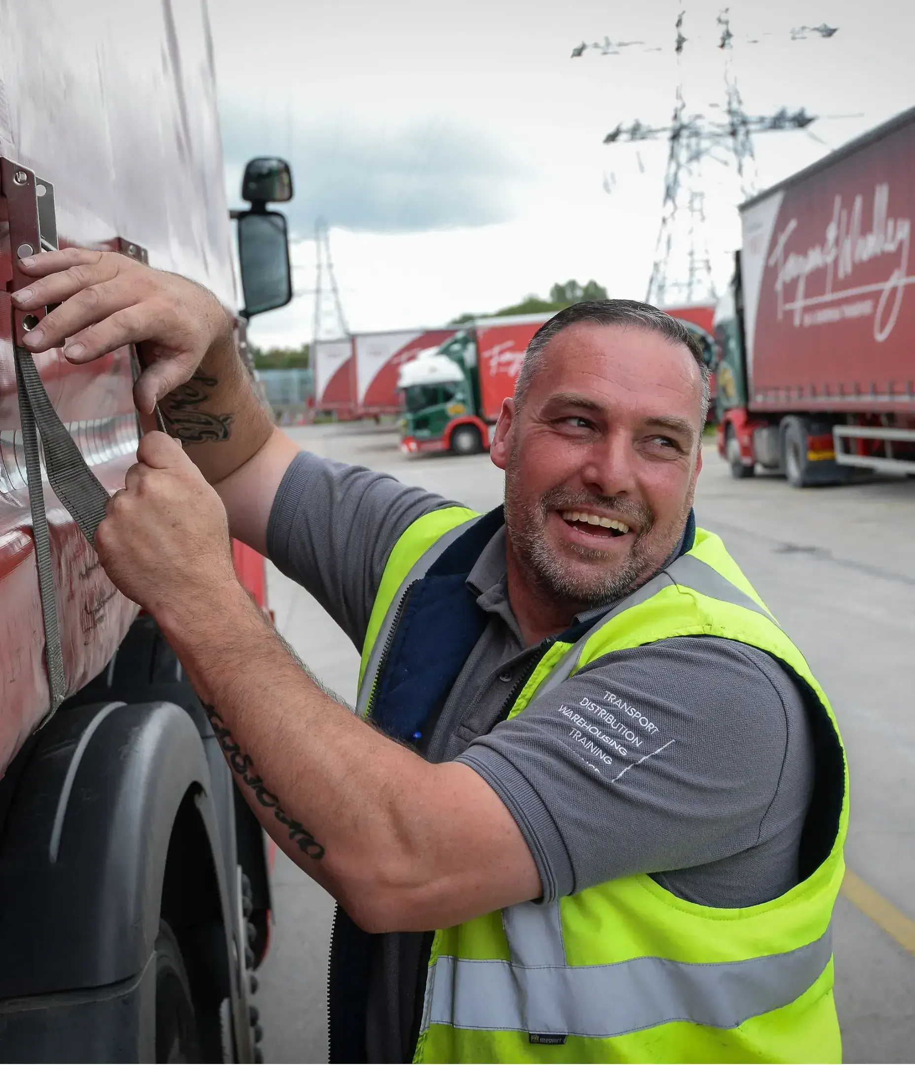 A man working on a truck
