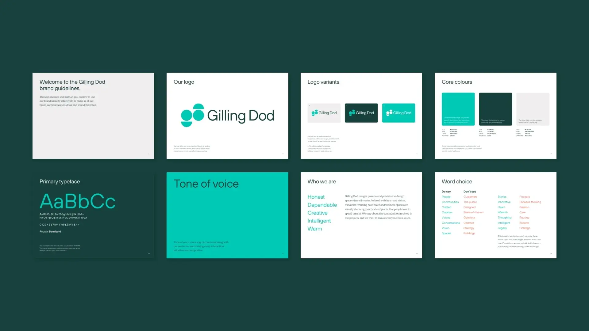 Gilling Dod's brand guidelines