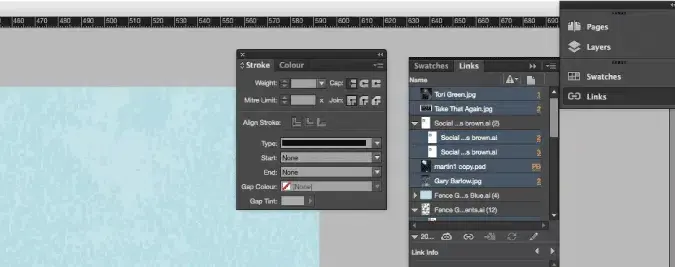 Screenshot of Indesign Tip for saving links to one folder