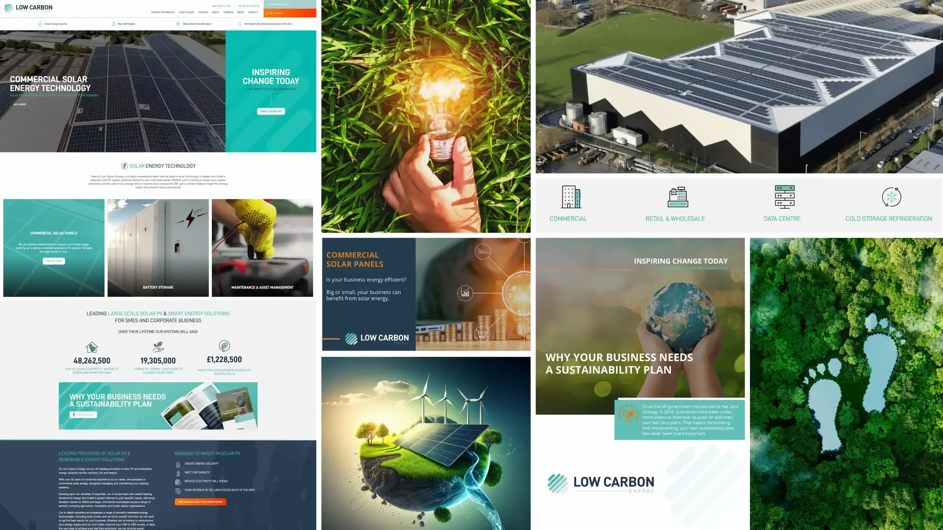 Examples of Low Carbon Energy's old brand