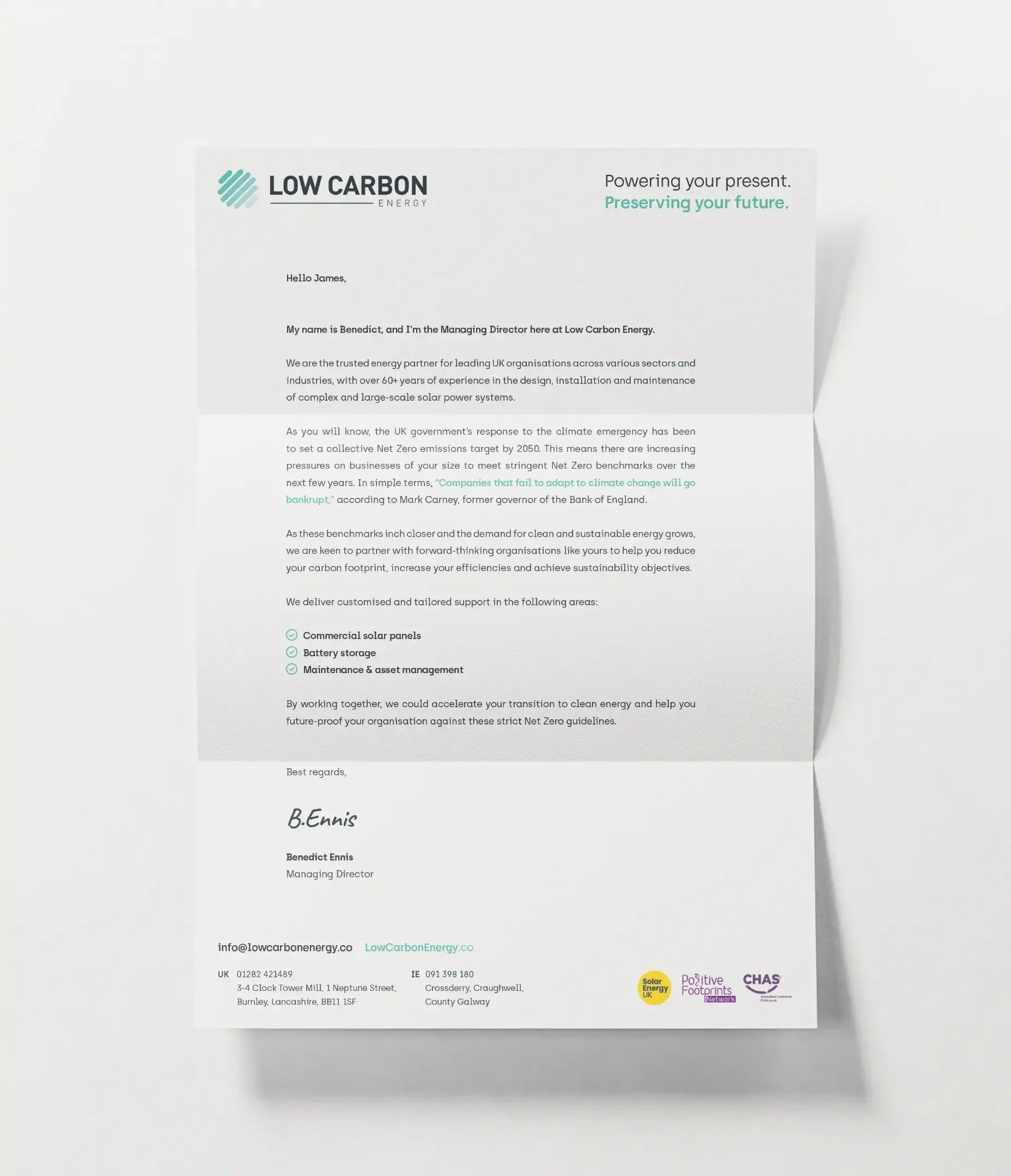 A new prospect letter