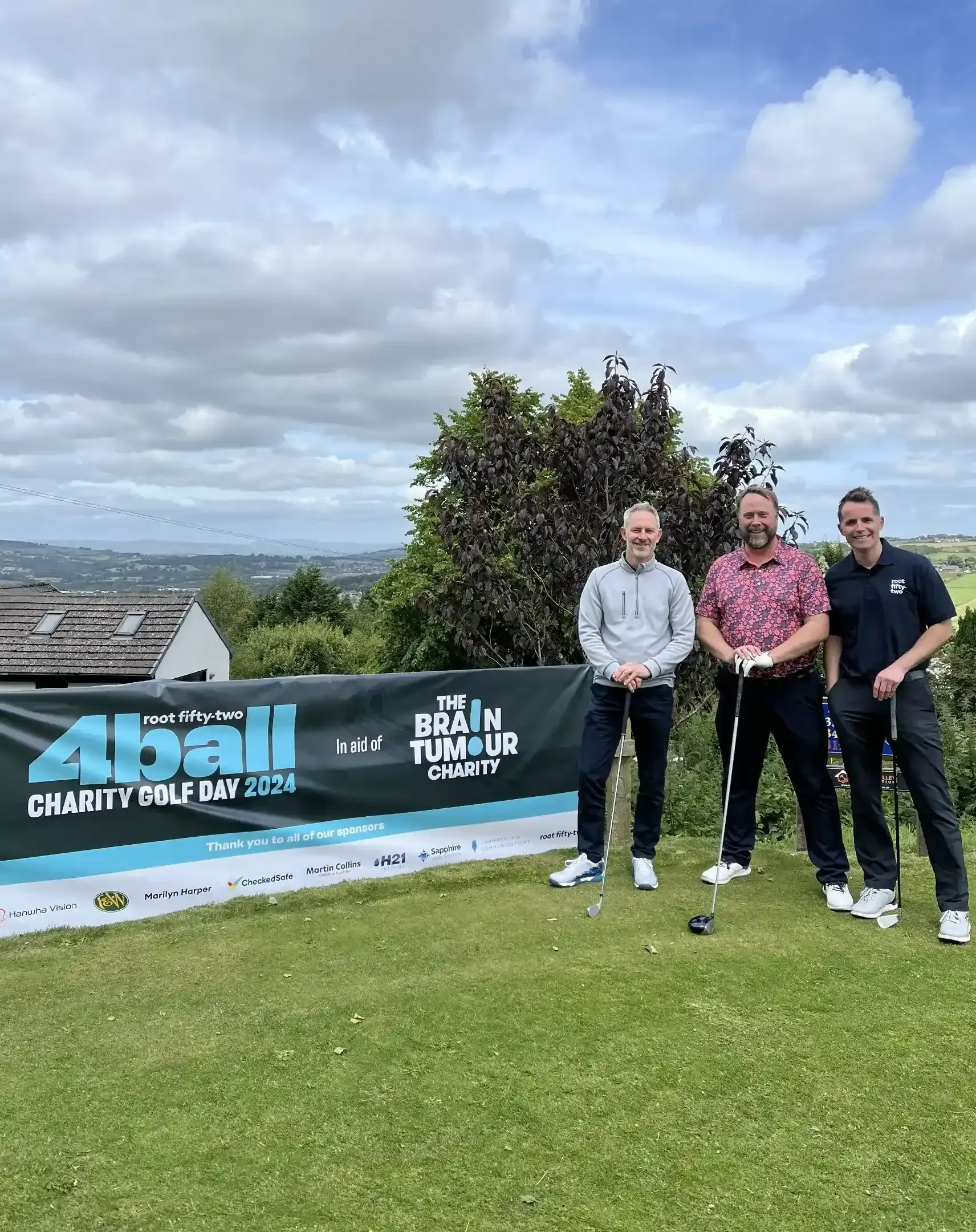 Golfers at our charity golf day