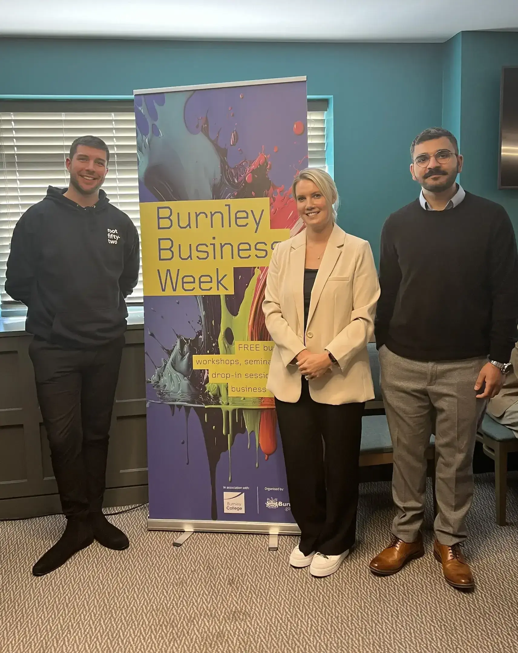 The web and digital team at burnley business week