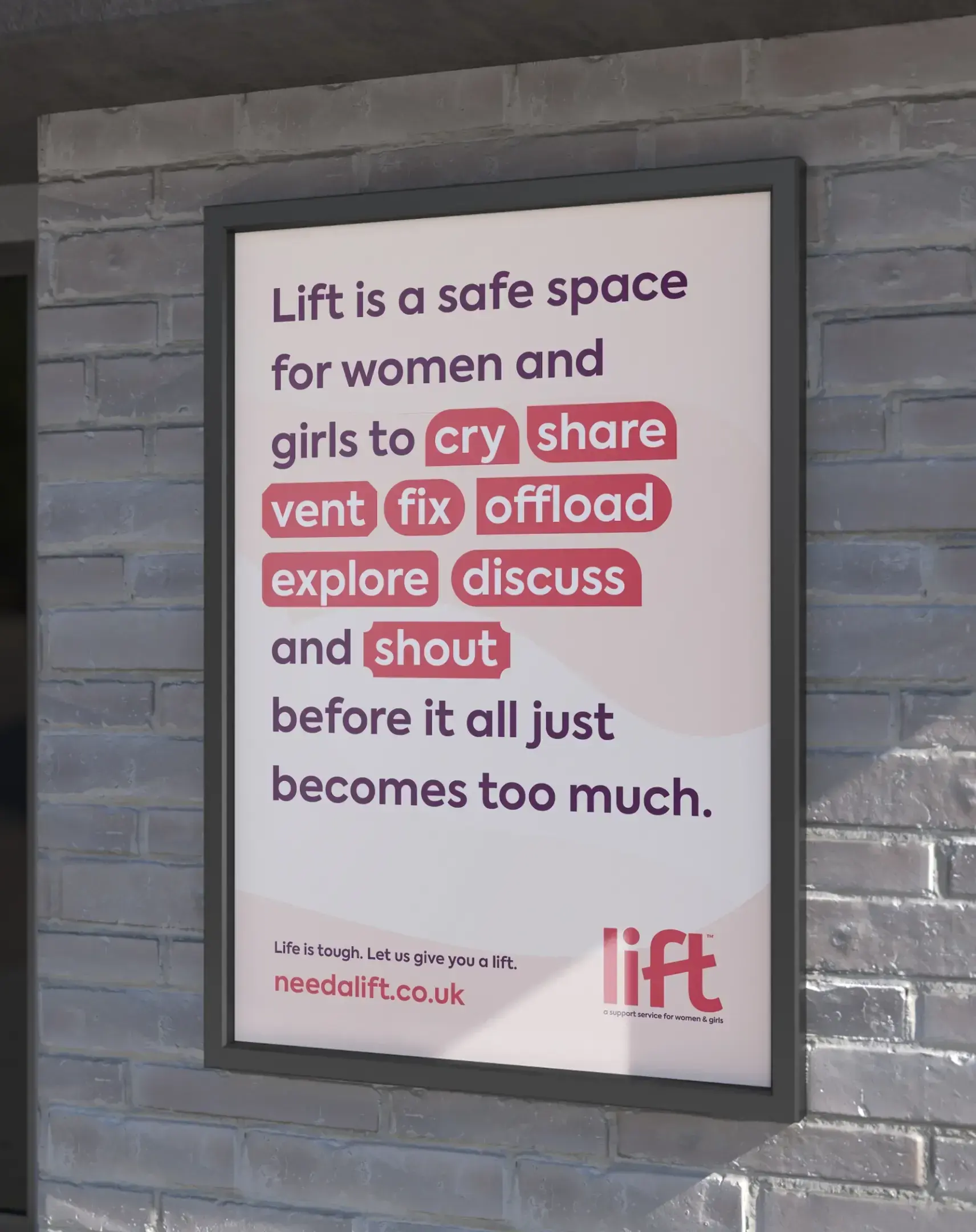 A poster for some pro bono work for a charity