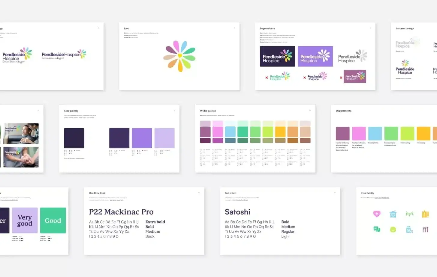 Brand DNA/guidelines for Pendleside Hospice