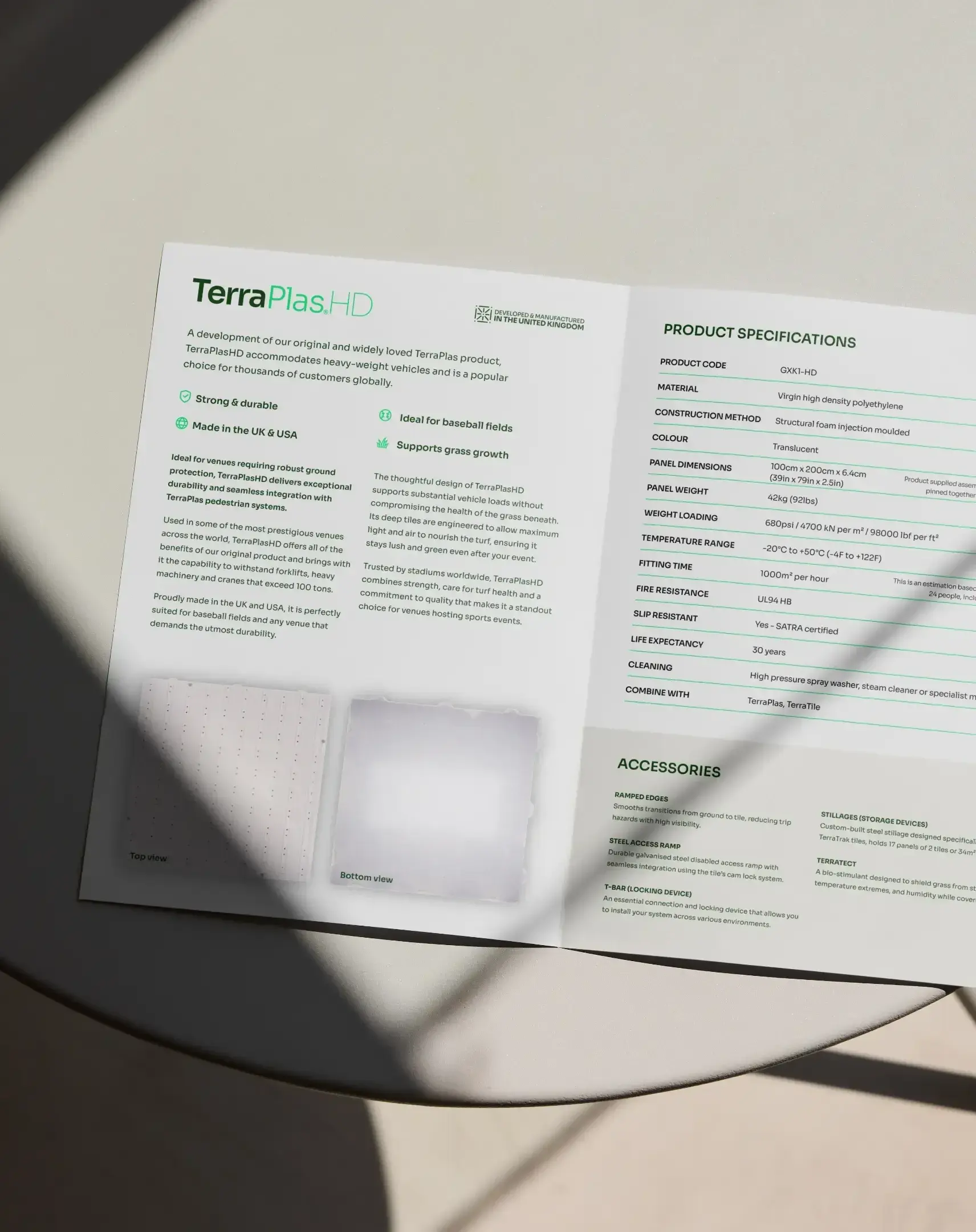 Terraplas spec brochure