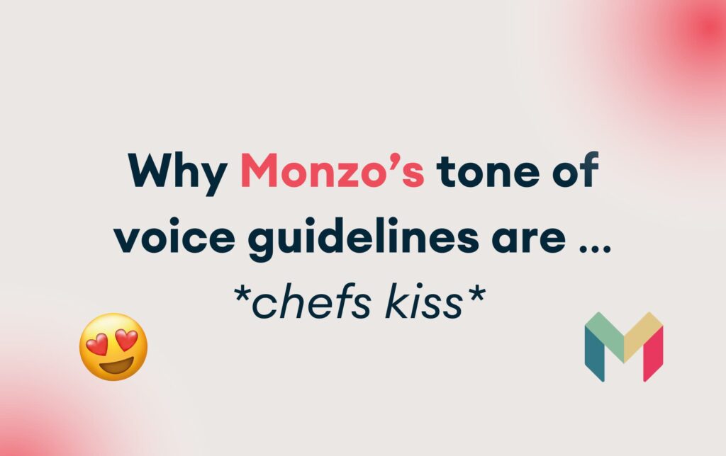 Monzo tone of voice guidelines